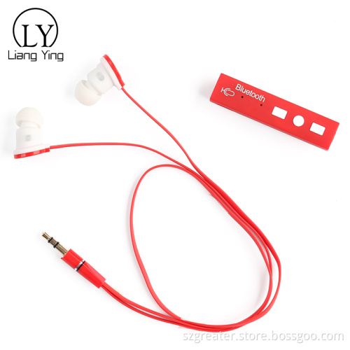 2018 Red Color Customize Bluetooth Sports Earphone